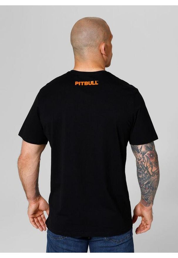 PITBULL - Koszulka męska Pitbull Orange Dog 24. Kolor: wielokolorowy, pomarańczowy, czarny