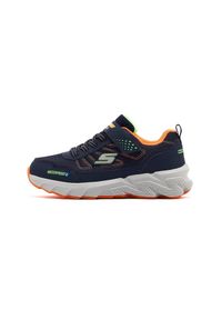 skechers - Kapcie SKECHERS ELITE SPORT TREADA Niebieski. Kolor: niebieski. Materiał: syntetyk, tkanina. Model: Skechers Sport