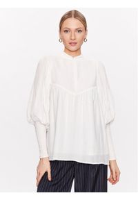 Bruuns Bazaar Bluzka Viola Leah BBW3155 Biały Regular Fit. Kolor: biały. Materiał: bawełna #1