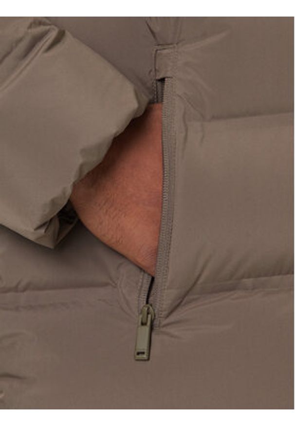 Calvin Klein Kurtka puchowa LV04LD516G Beżowy Regular Fit. Kolor: beżowy. Materiał: syntetyk