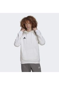 Adidas - Entrada 22 Sweat Hoodie. Kolor: czarny, biały, wielokolorowy. Materiał: bawełna, poliester. Sport: piłka nożna