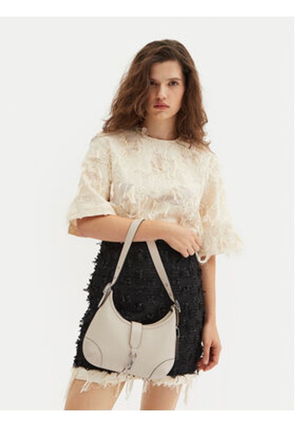 Coach Torebka Hamptons Hobo CW642 Écru. Materiał: skórzane