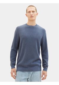 Tom Tailor Sweter 1038612 Niebieski Regular Fit. Kolor: niebieski. Materiał: bawełna