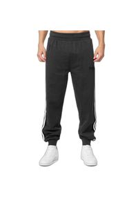 Spodnie dresowe klasyczne Lonsdale Vesington. Kolor: czarny. Materiał: dresówka. Styl: klasyczny #1