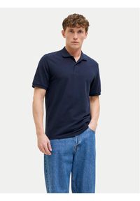 Jack & Jones - Jack&Jones Polo Kane 12270150 Granatowy Regular Fit. Typ kołnierza: polo. Kolor: niebieski. Materiał: syntetyk, bawełna