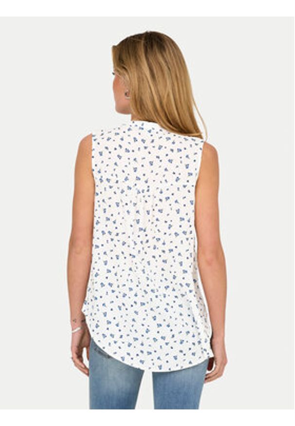 only - ONLY Bluzka Jette 15348709 Biały Regular Fit. Kolor: biały. Materiał: wiskoza