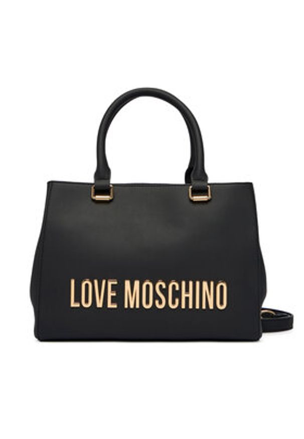 Love Moschino - LOVE MOSCHINO Torebka JC4022PP1OKD0000 Czarny. Kolor: czarny. Materiał: skórzane