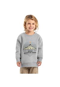 SIROKO - Chopięca bluza dresowa Lifestyle Siroko Progress. Okazja: na co dzień. Kolor: szary. Materiał: dresówka. Styl: casual #1