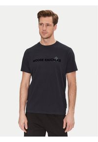 Moose Knuckles T-Shirt Conway M15MT760 Granatowy Regular Fit. Kolor: niebieski. Materiał: bawełna