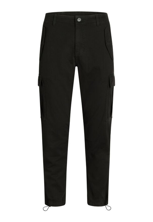 Redefined Rebel Spodnie materiałowe Jolan 226027 Czarny Regular Fit. Kolor: czarny. Materiał: materiał, bawełna