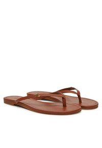 Lauren Ralph Lauren - LAUREN RALPH LAUREN Japonki Raquel 802953931006 Brązowy. Kolor: brązowy. Materiał: skóra