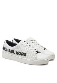 MICHAEL Michael Kors Sneakersy Keaton Lace Up 43R5KEFS1L Biały. Kolor: biały. Materiał: skóra