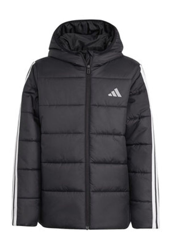 Adidas - adidas Kurtka zimowa Essentials 3-Stripes JL7402 Czarny Regular Fit. Kolor: czarny. Materiał: syntetyk. Sezon: zima