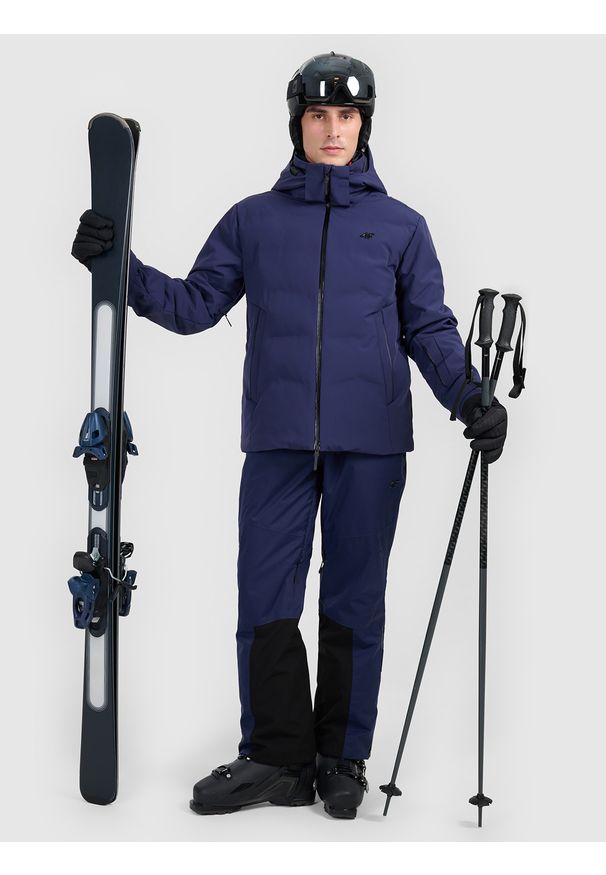 4f - 4F Kurtka narciarska membrana 15000 męska - granatowa L. Kolor: niebieski. Materiał: materiał, mesh. Sezon: zima