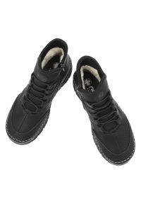 Czarne Botki Rieker Ocieplane Obuwie Damskie. Okazja: na co dzień. Kolor: czarny. Materiał: skóra ekologiczna. Styl: casual, elegancki #3