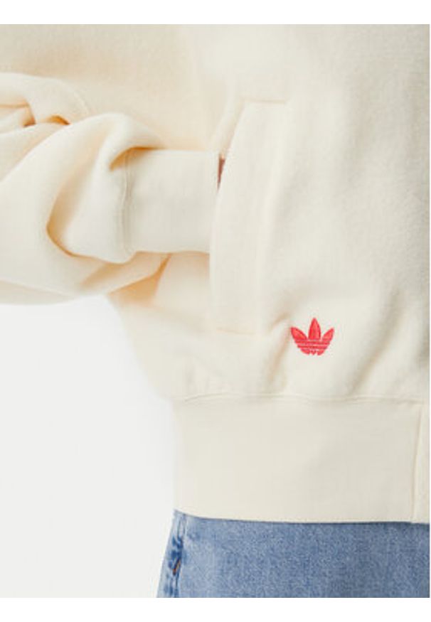 Adidas - adidas Bluza Neuclassics JI8523 Beżowy Loose Fit. Kolor: beżowy. Materiał: bawełna