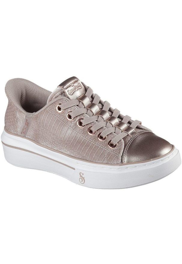 skechers - Buty sportowe damskie Skechers Snoop One Velvet Snoop. Kolor: szary. Materiał: materiał, syntetyk