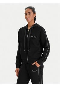 Guess Bluza W6RQ12 KBYE2 Czarny Regular Fit. Kolor: czarny. Materiał: syntetyk #1