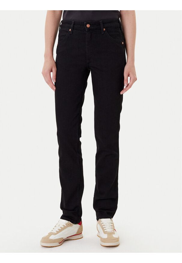 Wrangler Jeansy Piper 112372997 Czarny Slim Fit. Kolor: czarny