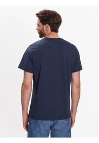 Tommy Jeans T-Shirt Essential DM0DM13063 Granatowy Regular Fit. Kolor: niebieski. Materiał: syntetyk