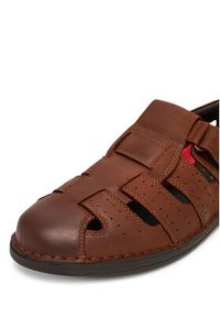 Go Soft Sandały HOLIDAY-02 MI18 Brązowy. Kolor: brązowy. Materiał: nubuk, skóra #4