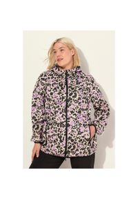 ULLA POPKEN - Damskie Kurtka przeciwdeszczowa woreczek podróżny wodoodporna. Kolekcja: plus size. Kolor: czarny. Materiał: poliester, materiał. Sport: turystyka piesza #1