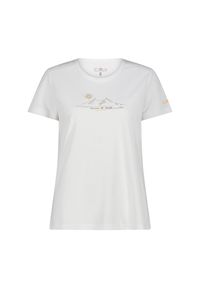 Koszulka damska turystyczna CMP 38T6656. Kolor: biały. Sport: turystyka piesza #1