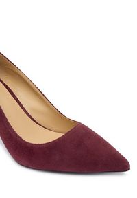 MICHAEL Michael Kors Szpilki Alina 40F5HNMP1S Bordowy. Kolor: czerwony. Materiał: zamsz, skóra. Obcas: na szpilce #6