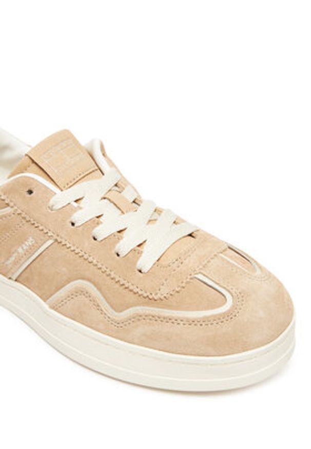 Tommy Jeans Sneakersy The Greenwich EN0EN02806 Beżowy. Kolor: beżowy. Materiał: zamsz, skóra