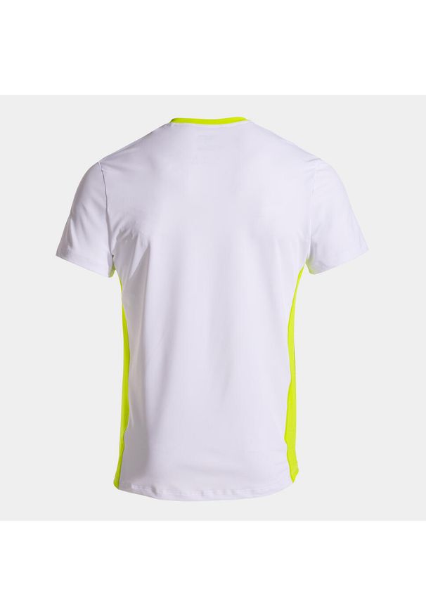 Koszulka treningowa męska Joma Camiseta Manga Corta Court. Kolor: biały, wielokolorowy, zielony. Materiał: poliester. Długość rękawa: krótki rękaw. Długość: krótkie