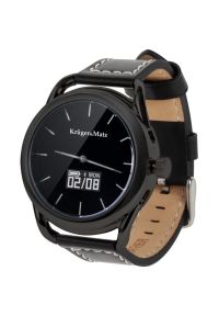 Krüger&Matz - Smartwatch KRUGER&MATZ Hybrid Czarny. Rodzaj zegarka: smartwatch. Kolor: czarny. Styl: klasyczny, elegancki #1