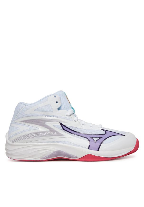 Mizuno Buty halowe Hunder Blade Z Mid V1GC2375 Biały. Kolor: biały. Materiał: materiał