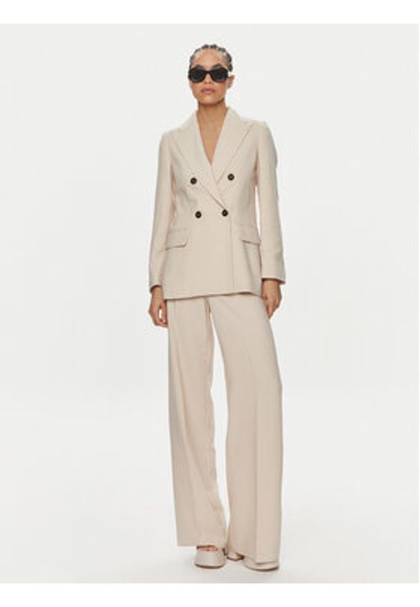 MAX&Co. Marynarka Oboe 24180410 Beżowy Regular Fit. Kolor: beżowy. Materiał: syntetyk