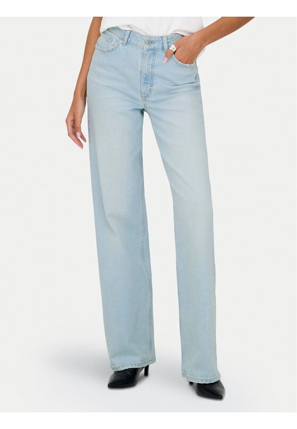 only - ONLY Jeansy Juicy 15359784 Niebieski Wide Leg. Kolor: niebieski