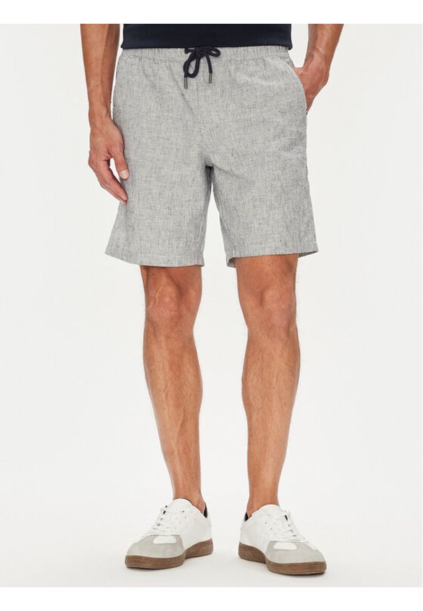 U.S. Polo Assn. Szorty materiałowe MUP4050 Niebieski Slim Fit. Kolor: niebieski. Materiał: len, bawełna