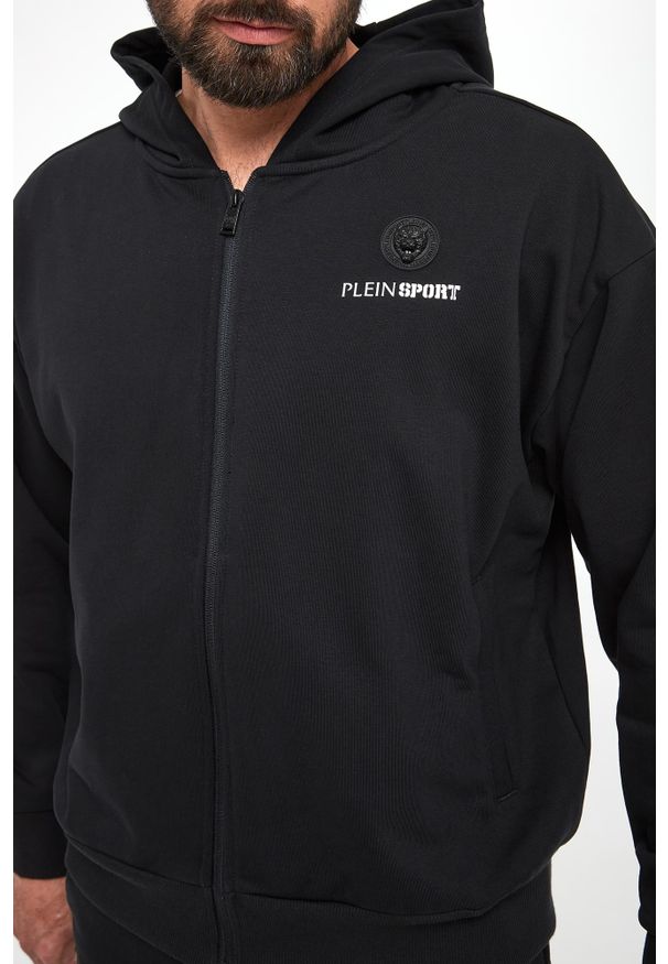 Plein Sport - Bluza męska z kapturem PLEIN SPORT. Typ kołnierza: kaptur. Styl: sportowy