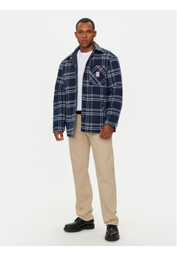 Wrangler Kurtka przejściowa Casey 112357279 Niebieski Relaxed Fit. Kolor: niebieski. Materiał: bawełna
