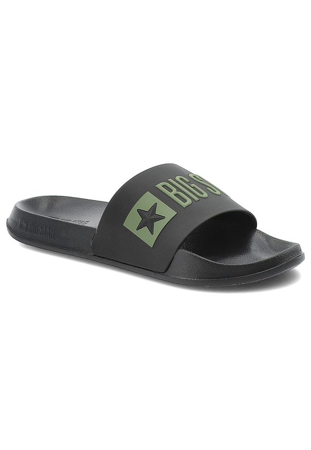 Big-Star - Czarne Klapki Big Star Stylowe Obuwie Męskie. Okazja: na co dzień. Kolor: czarny. Sezon: lato. Styl: elegancki