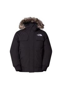 Kurtka The North Face McMurdo Bomber 0A5GD9JK31 - czarna. Kolor: czarny. Materiał: nylon, futro, puch. Sezon: zima #1