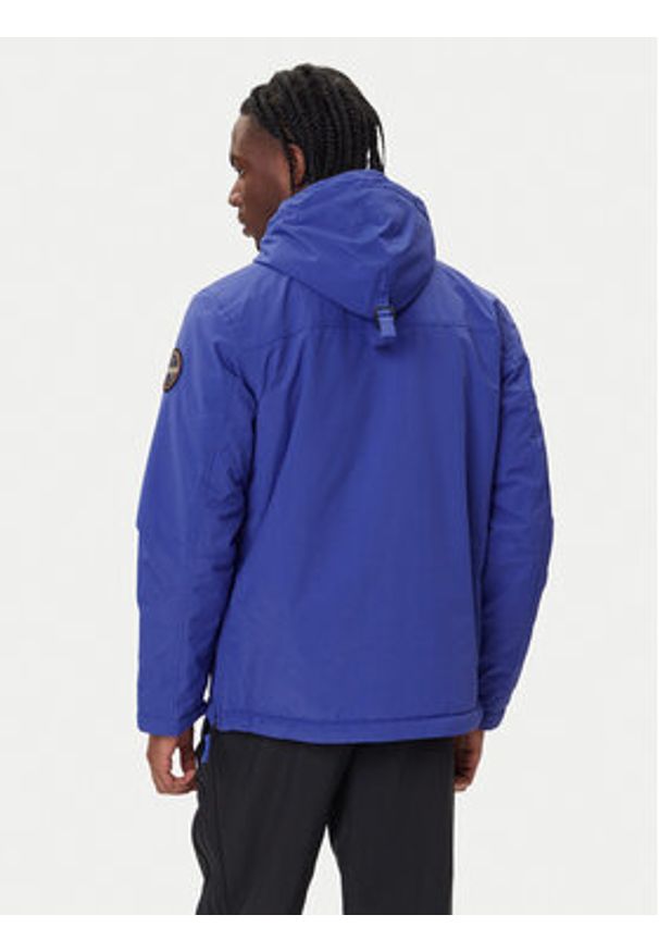 Napapijri Kurtka anorak Rainforest Winter 3 NP0A4GMC Niebieski Regular Fit. Kolor: niebieski. Materiał: syntetyk
