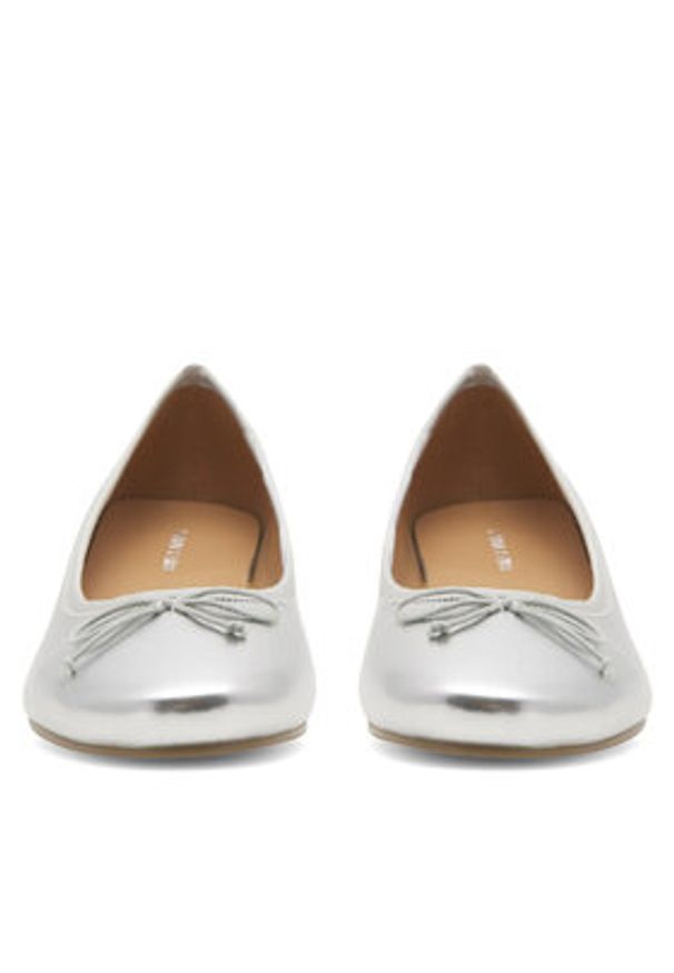 Jenny Fairy Baleriny WYL3680-1 Srebrny. Kolor: srebrny. Materiał: skóra