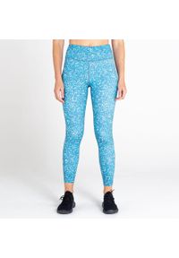 DARE 2B - Legginsy fitness damskie Dare2B Influential. Kolor: niebieski, wielokolorowy, biały. Sport: fitness