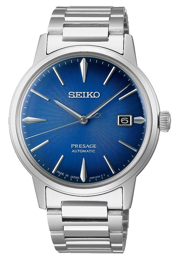 Seiko - Zegarek Męski SEIKO Presage Cocktail Time Modern Style SRPJ13J1. Materiał: koronka. Styl: klasyczny, wizytowy