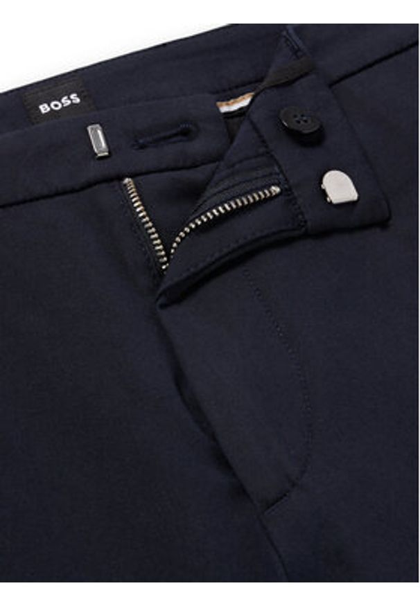 BOSS - Boss Spodnie materiałowe Kaito1_T 50487754 Granatowy Slim Fit. Kolor: niebieski. Materiał: syntetyk, bawełna