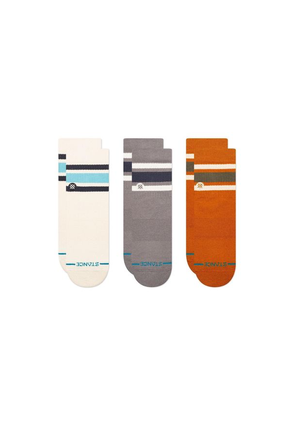 Skarpety Stance Boyd Quarter 3 Pack. Kolor: beżowy. Sport: turystyka piesza