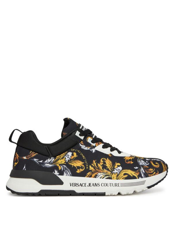 Versace Jeans Couture Sneakersy 78YA3SA1 Czarny. Kolor: czarny. Materiał: materiał