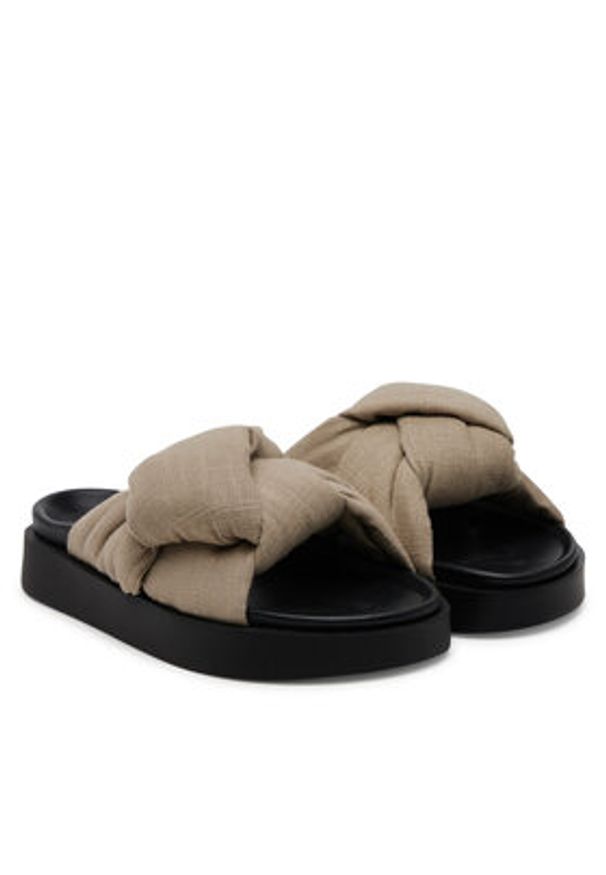 Inuikii Klapki Oversized 70104-147 708 Beżowy. Kolor: beżowy. Materiał: materiał