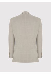 Pako Lorente - PAKO LORENTE - Beżowa wełniana marynarka garniturowa. Kolor: beżowy. Materiał: wełna. Wzór: gładki #3
