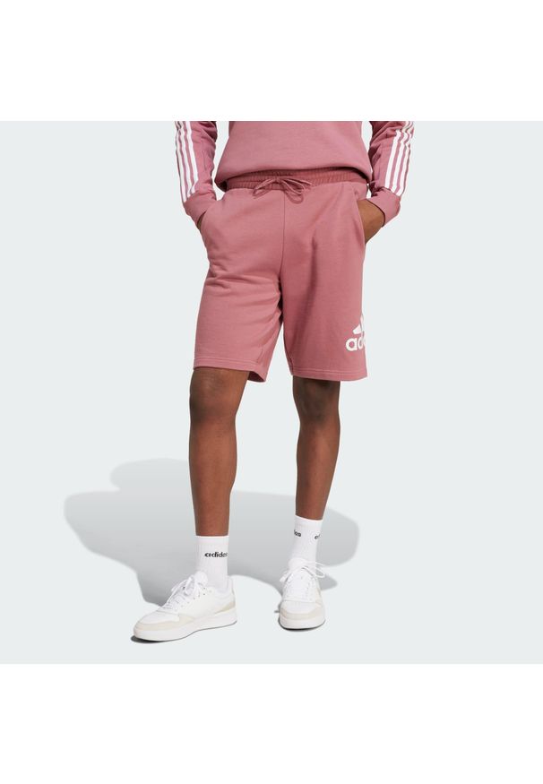 Adidas - Szorty Essentials Big Logo French Terry. Kolor: czerwony, różowy, wielokolorowy. Sport: fitness