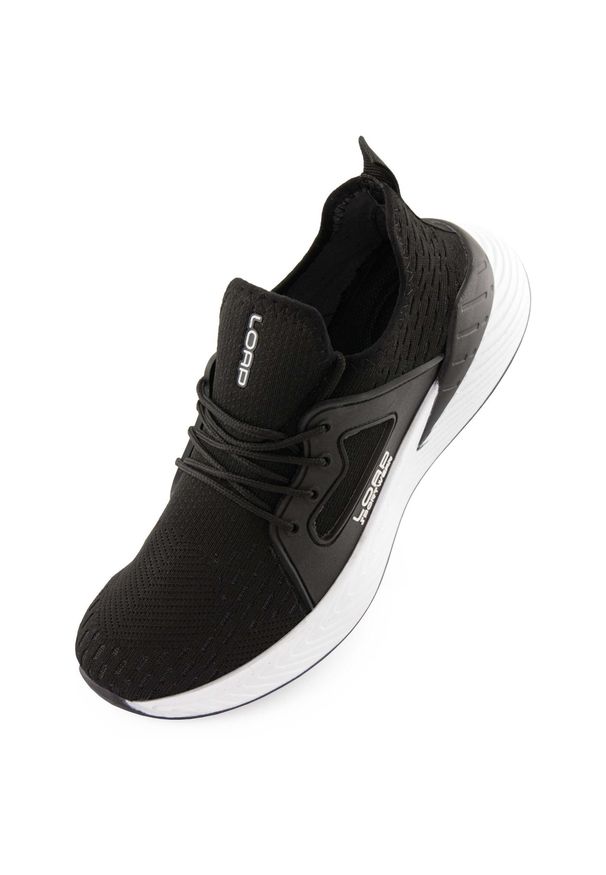 ZSPORT - Męskie trampki Loap Resist BLK 44 z wysokiej jakości skóry. Kolor: czarny. Materiał: skóra